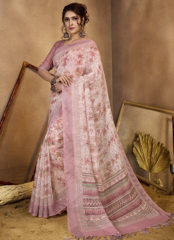 Looking These Fastive And Party Wear Saree in Fine Colored.These Saree And Blouse is Fabricated On Linen Sequions.Its Beautified With Woven Designer Sequance,Printed.