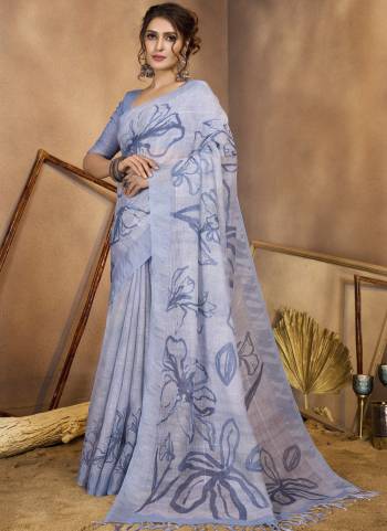 Looking These Fastive And Party Wear Saree in Fine Colored.These Saree And Blouse is Fabricated On Linen Sequions.Its Beautified With Woven Designer Sequance,Printed.