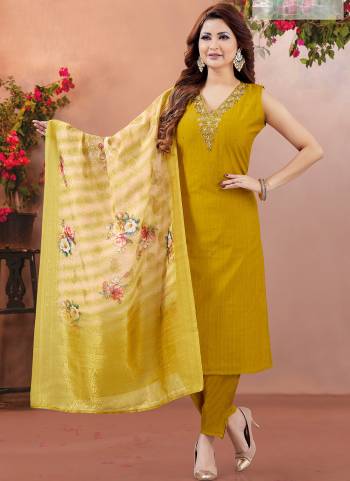 Looking These Suit in Fine Colored Pair With Bottom And Dupatta.These Top And Bottom Are Fabricated On Soft Silk Pair With Art Silk Dupatta.Its Beautified With Designer Embroidery Work.
