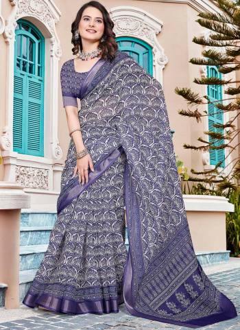 Garb These Fastive Saree in Fine Colored.These Saree Are Linen Cotton And Blouse is Fabricated On Linen Cotton Pair.Its Beautified With Wevon Jari Border With Designer Digital Printed.