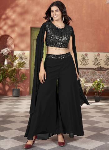 Looking These Beautiful Looking Readymade Choli With Plazzo In Fine Colored.These Top And Bottom Are Georgette Fabricated.Its Beautified With Designer Sequance Embroidery Work.