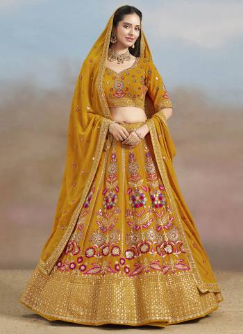 For A Designer Look,Grab These Lehenga Choli in Fine Colored.These Lehenga Are Georgette And Blouse Are Fabricated On Georgette Pair With Dupatta Are Georgette.Its Beautified With Designer Multy Thread,Dori,Jari,Sequance Embroidery Work.