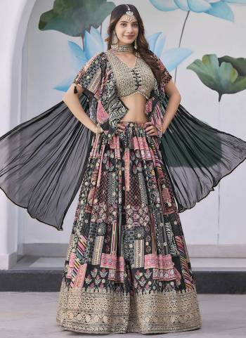 For A Designer Look,Grab These Lehenga Choli in Fine Colored.These Lehenga Are Chinon Silk And Blouse Are Fabricated On Chinon Silk Pair With Dupatta Are Chiffon.Its Beautified With Designer Digital Printed With Dori,Jari Embroidery Work.