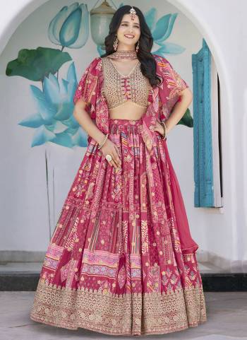 For A Designer Look,Grab These Lehenga Choli in Fine Colored.These Lehenga Are Chinon Silk And Blouse Are Fabricated On Chinon Silk Pair With Dupatta Are Chiffon.Its Beautified With Designer Digital Printed With Dori,Jari Embroidery Work.
