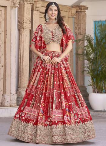 For A Designer Look,Grab These Lehenga Choli in Fine Colored.These Lehenga Are Chinon Silk And Blouse Are Fabricated On Chinon Silk Pair With Dupatta Are Chiffon.Its Beautified With Designer Digital Printed With Dori,Jari Embroidery Work.