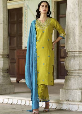 Garb These Suit in Fine Colored Pair With Bottom And Dupatta.These Top And Bottom Are Fabricated On Viscose Chanderi Pair With Chanderi Dupatta.Its Beautified With Designer Embroidery Work.