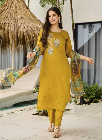 Garb These Suit in Fine Colored Pair With Bottom And Dupatta.These Top And Bottom Are Fabricated On Roman Silk Pair With Chinon Dupatta.Its Beautified With Designer Embroidery Work,Printed Dupatta.