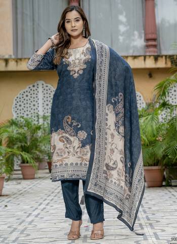 Attractive These Designer Readymade Suit in Fine Colored Pair With Bottom And Dupatta.These Top And Dupatta Are Fabricated On Gucci Silk Pair With Viscose Santoon Bottom.Its Beautified With Designer Digital Printed With Hand Work.