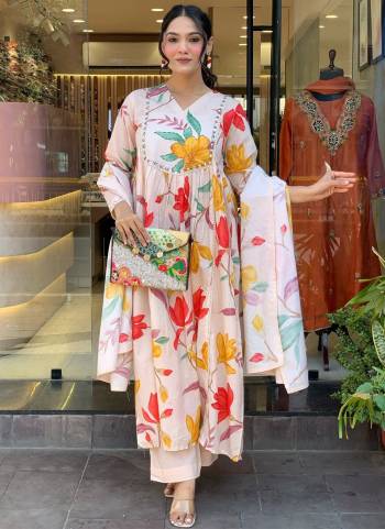 Looking These Suit in Fine Colored Pair With Bottom And Dupatta.These Top Are Cotton And Bottom Are Fabricated On Cotton Pair With Muslin Dupatta.Its Beautified With Designer Printed With Embroidery Work.
