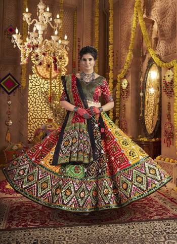 Attrective These Navratri Special Lehenga Choli in Fine Colored.These Lehenga Are Organic Cotton And Blouse Are Organic Cotton And Dupatta Are Fabricated On Organic Cotton.Its Beautified With Designer Printed,Jacquard Patch With Embroidery Work.