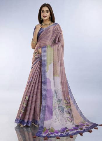 Looking These Party Wear Saree in Fine Colored.These Saree And Blouse is Fabricated On Erode Cotton.Its Beautified With Designer Digital Printed.