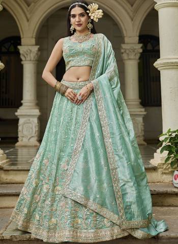  Looking This Party Wear Fine Color Fancy Heavy Designer Choli And Lahenga Fabriced On Tissue And Dupatta Tissue In Fabricated Beautified With Attrective Designer Sequance Embroidery Work. Buy Now.