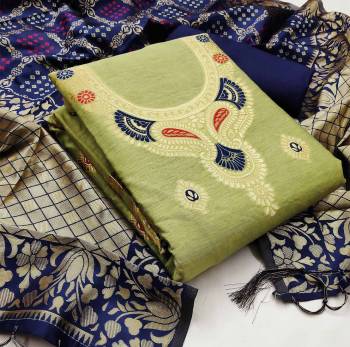 Garb This Festive Season In A Proper Look Wearing This Weaved Straight Suit In Fine Color. This Pretty Suit Is Banarasi Jacquard Based Beautified With Dupatta. Its Fabric Gives A Rich Look To Your Personality