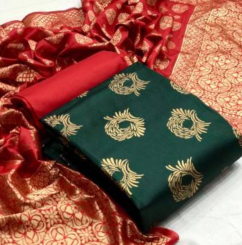 Look This Weaved Straight Suit In Fine Color. This Pretty Suit Is Banarasi Jacquard Based Top And Dupatta Beautified With Weave Designer And Bottom Are Tapeta Silk. Its Fabric Gives A Rich Look To Your Personalit.