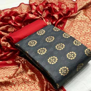 Look This Weaved Straight Suit In Fine Color. This Pretty Suit Is Banarasi Jacquard Based Top And Dupatta Beautified With Weave Designer And Bottom Are Tapeta Silk. Its Fabric Gives A Rich Look To Your Personalit.