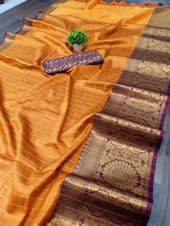 Garb This Pretty Angelic Wearing This Wevon Jacquard Designer Saree In Fine Color Paired With Contrased Color Blouse. This Saree Is Fabricated On Cotton Silk Paired With Cotton Silk Fabricated Blouse. Its Pretty Color Pallete Will Give An Attractive Look To Your Personality. 