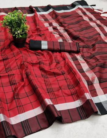 Adorn The Pretty Angelic Look Wearing This Heavy Wevon Designer Saree In Fine Color Paired With Blouse. This Saree Is Fabricated On Cotton Silk Paired With Cotton Silk Fabricated Blouse. Its Pretty Color Pallete Will Give An Attractive Look To Your Personality. 