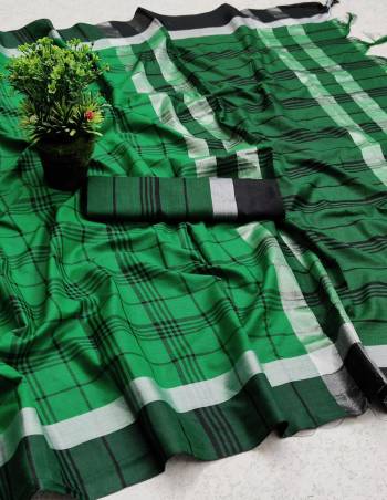 Adorn The Pretty Angelic Look Wearing This Heavy Wevon Designer Saree In Fine Color Paired With Blouse. This Saree Is Fabricated On Cotton Silk Paired With Cotton Silk Fabricated Blouse. Its Pretty Color Pallete Will Give An Attractive Look To Your Personality. 