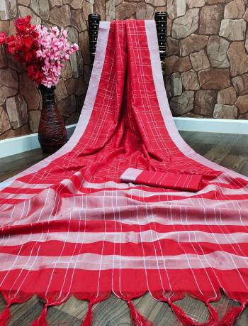 Adorn The Pretty Angelic Look Wearing This Heavy Wevon Designer Saree In Fine Color Paired With Blouse. This Saree Is Fabricated On Cotton Silk Paired With Cotton Silk Fabricated Blouse. Its Pretty Color Pallete Will Give An Attractive Look To Your Personality. 