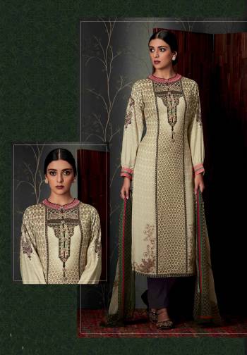 Pashmina With Digital Print And Embroidery Work Salwar kameez Collection