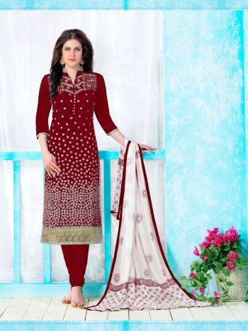 Heavy Cambric Cotton With Embroidery Work Salwar Kameez Collection