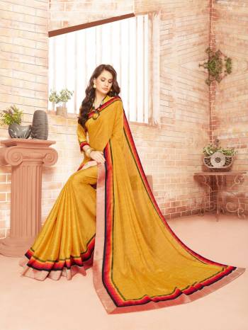 Yellow Color Induces Perfect Summery Appeal To Any outfit So Grab This Saree In Yellow Color Paired With Yellow Colored Blouse. This Saree Is Fabricated On Silk Georgette Paired With Georgette Fabricated Blouse. It Has Tone To Tone Prints All Over The Saree. Buy This Saree Now.