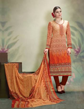 Simple And Elegant Looking Dress Material Is Here In Light Brown Colored Top Paired With Brown Colored Bottom And Light Brown Colored Dupatta. Its Top Is Fabricated On Satin Cotton Paired With Cotton Bottom And Chiffon Dupatta. Its Fabrics Are Soft Towards Skin And Easy To Carry All Day Long.