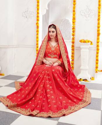 Adorn The Angelic Look Wearing This Beautiful Designer Saree In Red Color Paired With Red Colored Blouse. This Saree IS Fabricated On Satin Silk Paired With Art Silk Fabricated Blouse. This Saree Will Catch All The Limelight And Earn You Lots Of Compliments From Onlookers. 