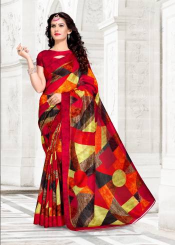 Rich And Beautiful Looking Saree Is Here With This Saree In Maroon Color Paired With Maroon Colored Blouse. This Saree And Blouse Are Fabricated On Chanderi Cotton Beautified With Prints All Over. Buy This Saree Now. 