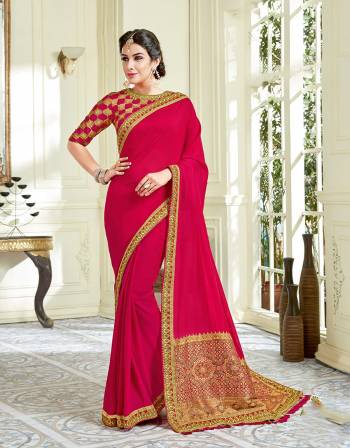 Give way to bright pop of red to your wardrobe and let a  feminine yet  strong individuality shine through your choice of saree. Add bold set of jewels to the look to look grand. 