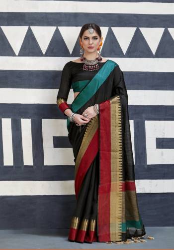 For a Fold And Beautiful Look, Grab This Silk Saree In Black Color Paired With Black Colored Blouse. This Saree And Blouse Are Fabricated On Nylon Art Silk. It Is Light Weight, Easy To Drape And Easy To Care For.