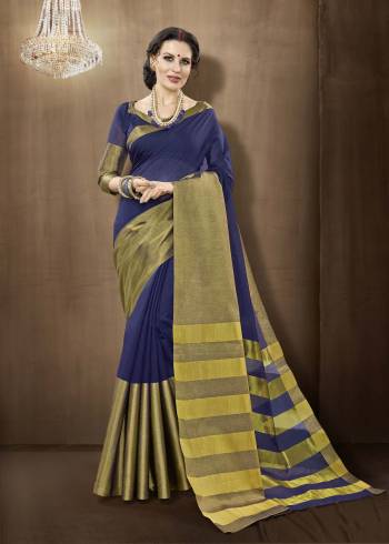 Add This Saree To Your Wardrobe In Attractive Violet Color Paired With Violet Colored Blouse. This Saree And Blouse Are Fabricated On Cotton Silk. This Fabric Gives A Rich Look To Your Personality.