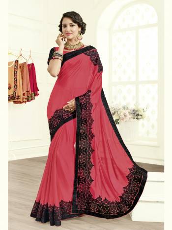 The fabulous pattern makes this saree a classy number to be included in your wardrobe. Dark Pink color Chiffon Silk saree. Ideal for party, festive & social gatherings. this gorgeous saree featuring a beautiful mix of designs. Its attractive color and designer heavy embroidered design, Stone work, beautiful patch work, beautiful floral design work over the attire & contrast hemline adds to the look. Comes along with a contrast unstitched blouse.