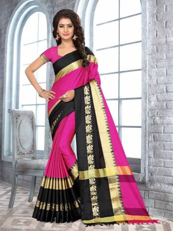 Shine Bright Wearing This Attractive Saree In Dark Pink Color Paired With Dark Pink Colored Blouse. This Saree And Blouse Are Fabricated On Satin Silk. This Attractive Color And Fabric Will Earn You Lots Of Compliments From Onlookers.