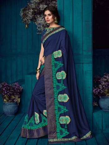 Show your elegance by wearing this gorgeous violet color silk saree. Ideal for party, festive & social gatherings. this gorgeous saree featuring a beautiful mix of designs. Its attractive color and designer heavy embroidered design, Flower butta patch design, stone design, beautiful floral design work over the attire & contrast hemline adds to the look. Comes along with a contrast unstitched blouse.