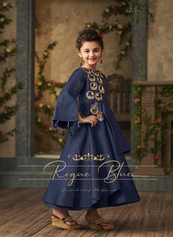 Beautiful Patterned, Designer Floor Length Gown Is Here For You And Your Daughter. This Gown Is Fabricated On Satin Silk Beautiifed With Attractive Patch Work Different Fabric Manipulation.