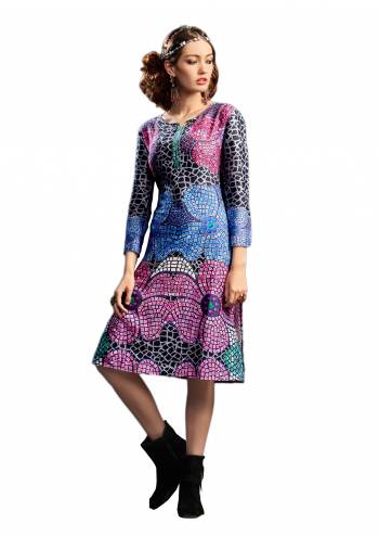 Go Colorful With This Readymade Kurti In Multi Color Fabricated  On Soft Cotton. It Is Light Weight And easy To Carry All Day Long.