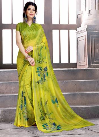 Simple Saree IS Here To Add Up For Your Regular Wear. This Saree And Blouse Are Georgette Based Which Is Light Weight And Easy To Carry all Day Long. 