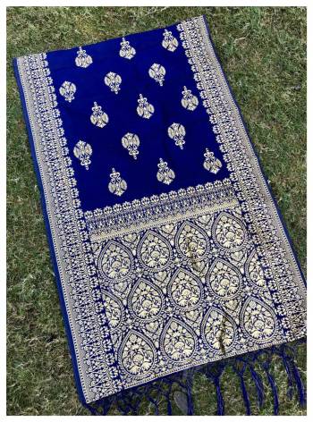 Add More Glam To Your Look With This Beautiful Silk Based Dupatta Beautified With Weave All Over It, You Can Pair This Up Any Same Or Contrasting Colored Dress. Buy Now.