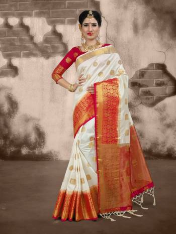 Celebrate This Festive Season Wearing This Beautiful Silk Based Which Gives A Rich Look To Your Personality. Also This Art Silk Fabricated Saree Is Light In Weight And Quite Durable Fabric. Buy This Now.