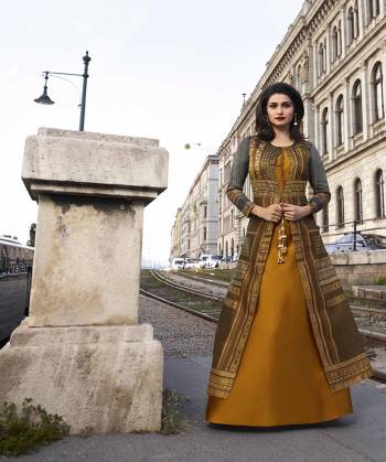 Celebrate This Festive Season With This Designer Readymade Silk Based Kurti With Jacket, Its Color Pallete And Rich Silk Fabric Will Earn You Lots Of Compliments From Onlookers.