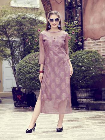 Look Pretty In This Lovely Shade Of Pink With This Readymade Kurti In Blush Pink Color Fabricated On Orgenza And Crepe Silk. This Kurti Is Light Weight And Easy To Carry All Day Long. Buy Now.