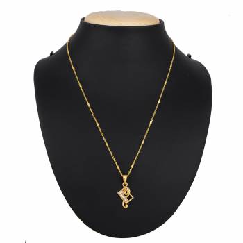 Give A Pretty elegant Look To Your Neckline With This Simple And Delicate Pandant Set In Golden Color Which Can Be Paired With Any Color Or Any Type Of Attire. Buy Now.