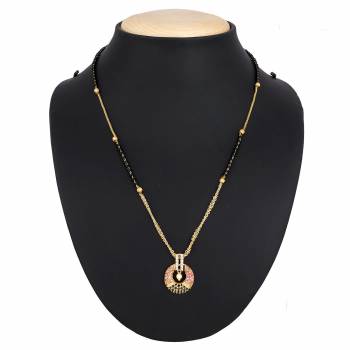 Give Your Nekline An elegant Look Wearing This Pretty Mangalsutra Which Is Light Weight And Can Be Paired With Any Type Or Colored Attire. Buy Now.