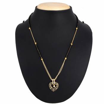 Give Your Nekline An elegant Look Wearing This Pretty Mangalsutra Which Is Light Weight And Can Be Paired With Any Type Or Colored Attire. Buy Now.