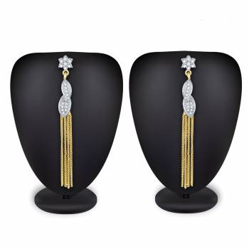 Give More Pretty Look To Your Attire By Pairing It Up With This Lovely Pair Of Earring Which Can Suit Wilth Any Colored Traditional Attire. Also It Is Light In Weight And Easy To Carry All Day Long. 