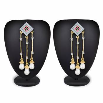 Give More Pretty Look To Your Attire By Pairing It Up With This Lovely Pair Of Earring Which Can Suit Wilth Any Colored Traditional Attire. Also It Is Light In Weight And Easy To Carry All Day Long. 