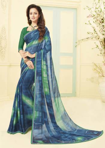 For Your Utmost Comfort, Grab This Pretty Light Weight Saree Fabricated On Georgette Paired With Satin Fabricated Blouse. Both Its Fabrics Esnures Superb Comfort All Day Long. Buy Now.