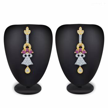 Give More Pretty Look To Your Attire By Pairing It Up With This Lovely Pair Of Earring Which Can Suit Wilth Any Colored Traditional Attire. Also It Is Light In Weight And Easy To Carry All Day Long.