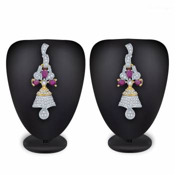 Give More Pretty Look To Your Attire By Pairing It Up With This Lovely Pair Of Earring Which Can Suit Wilth Any Colored Traditional Attire. Also It Is Light In Weight And Easy To Carry All Day Long.